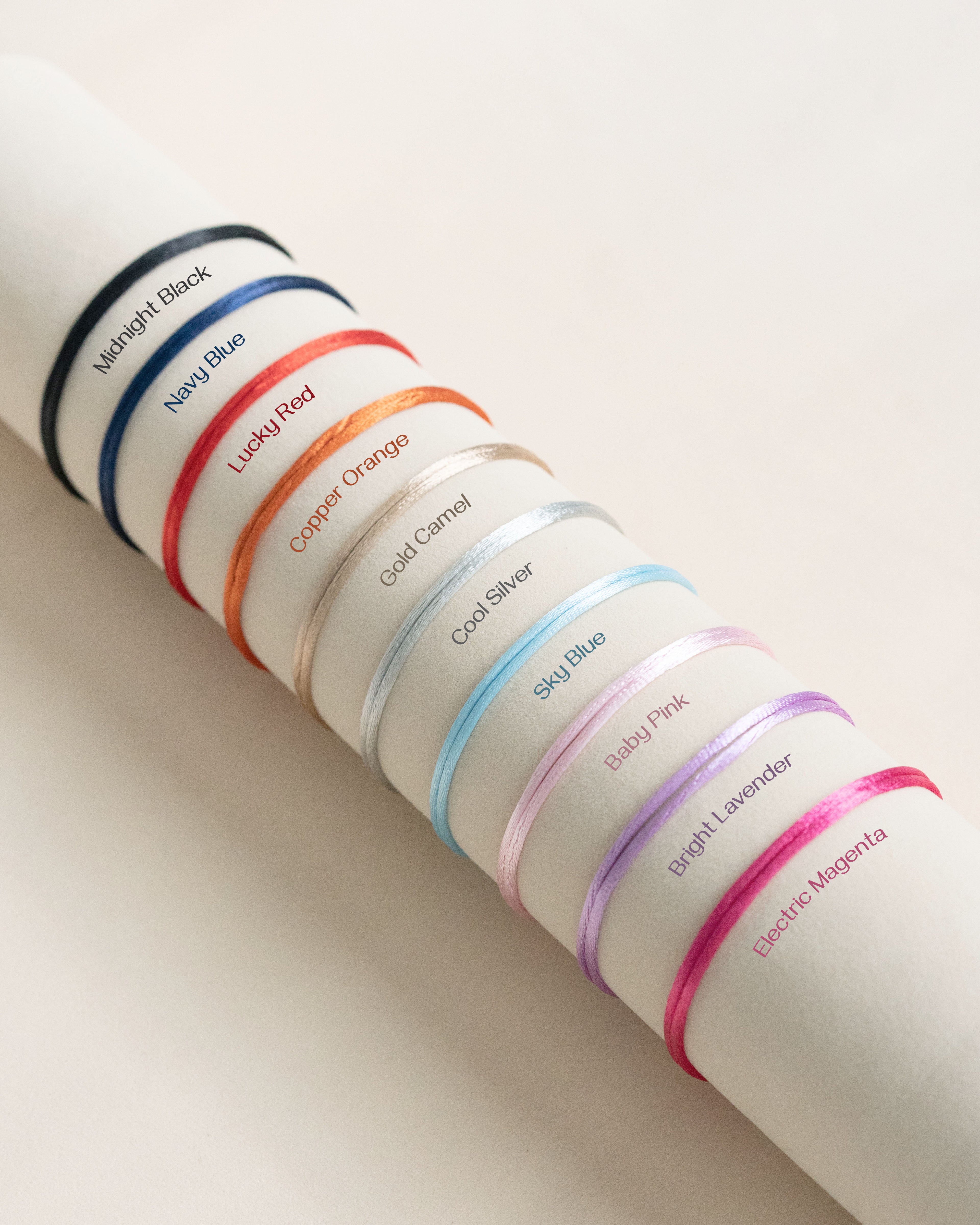 Gift-Tag Satin Cord Bracelet