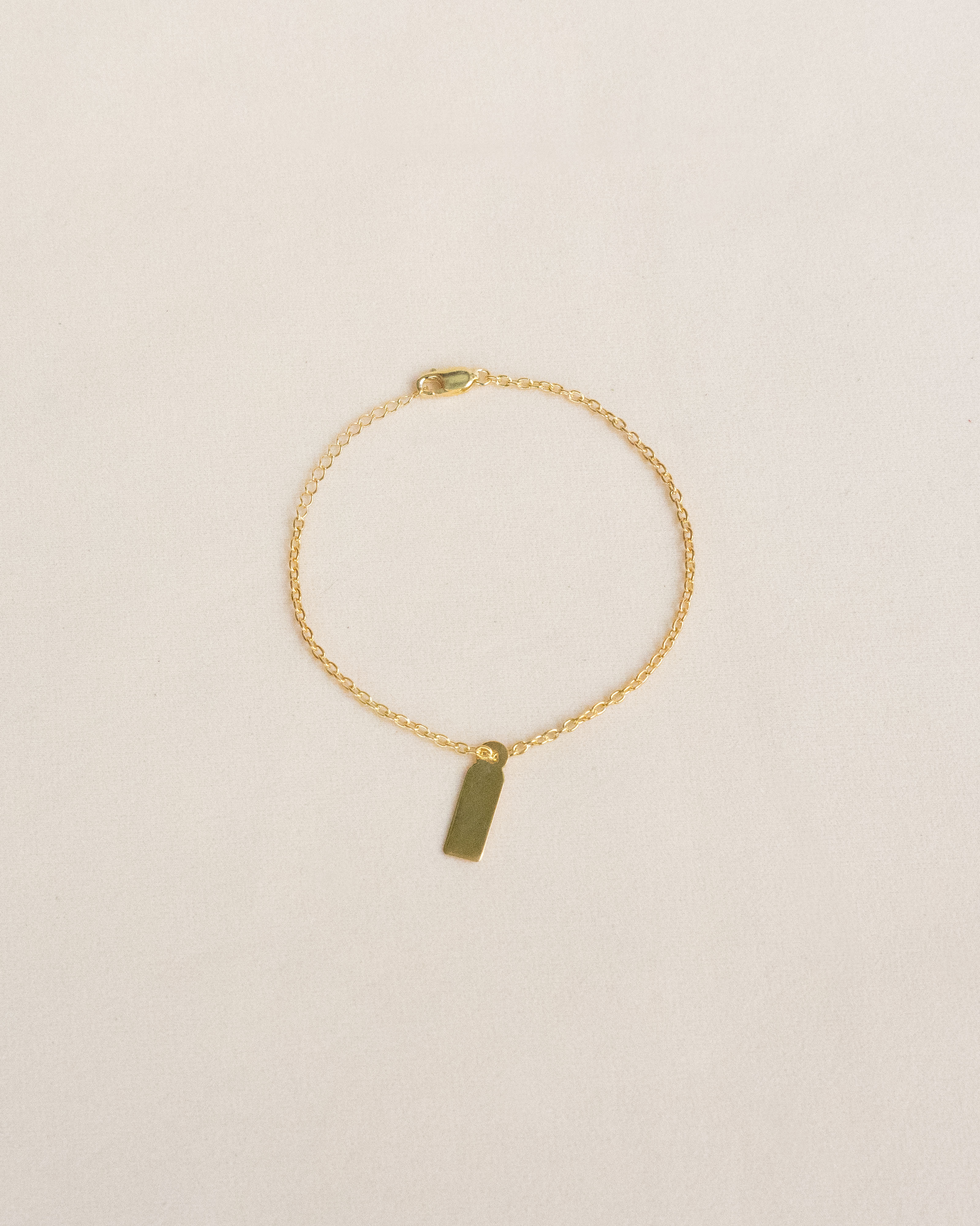 Silver Sterling Gift-Tag Chain Bracelet