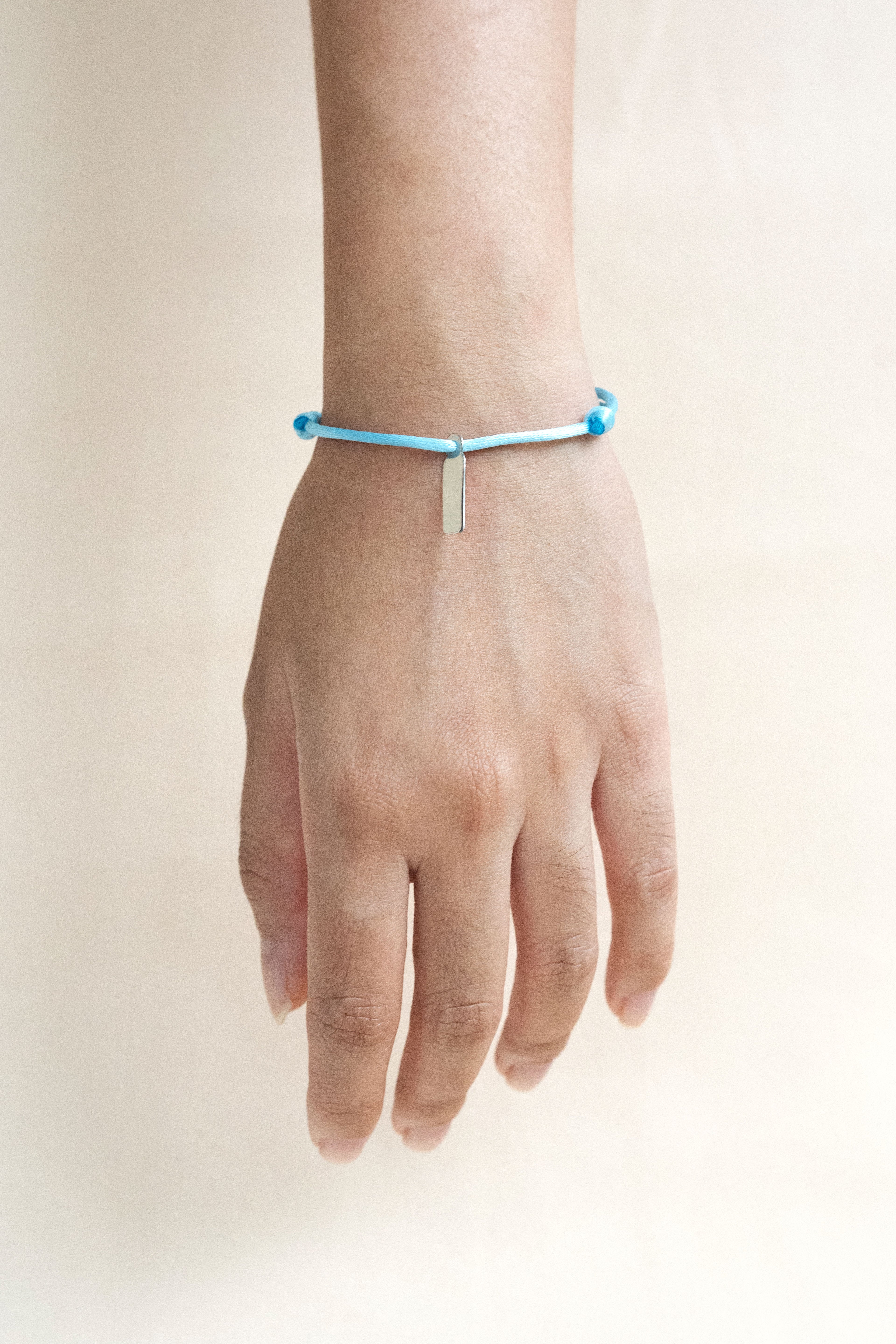 Gift-Tag Satin Cord Bracelet