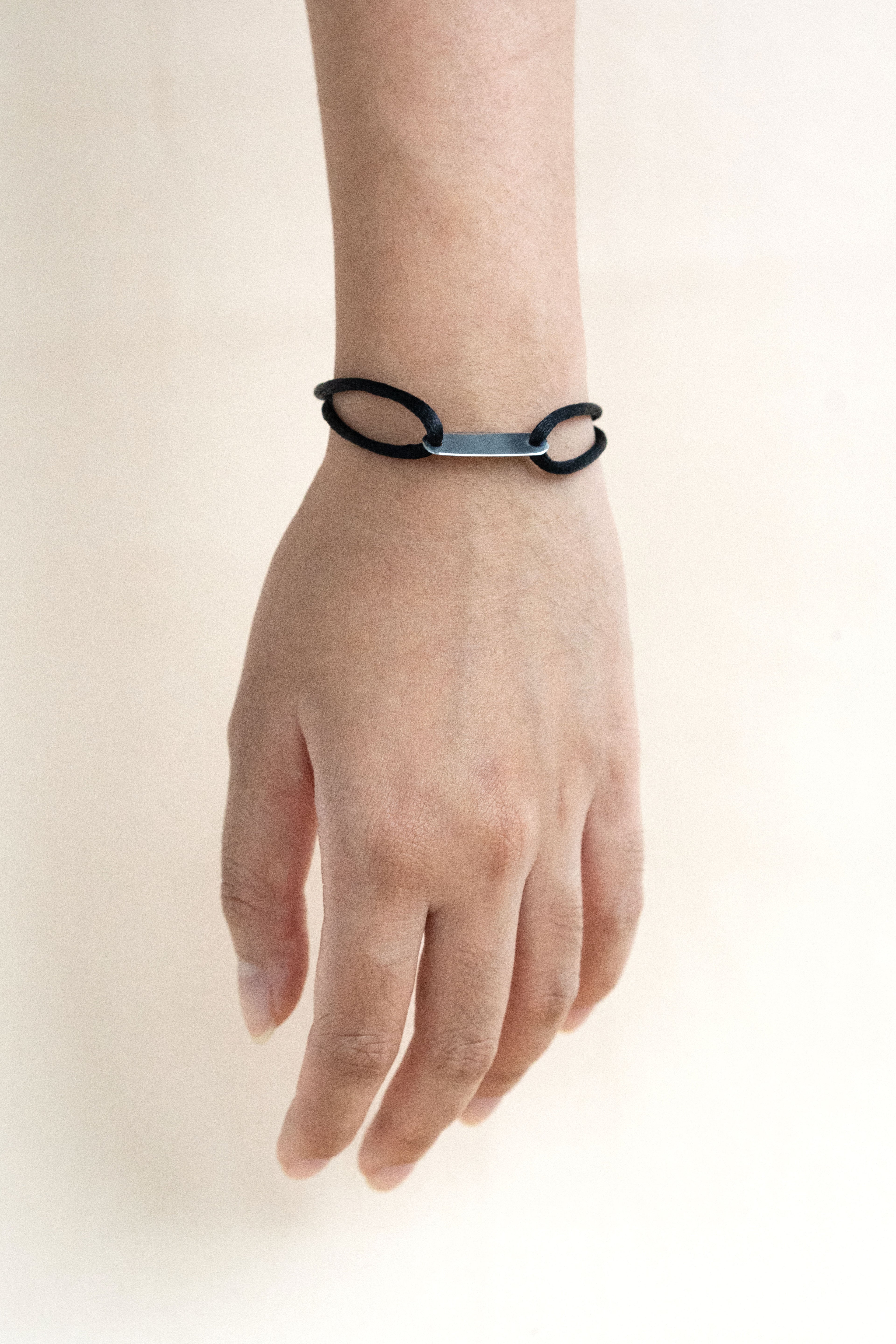 Name-Tag Satin Cord Bracelet