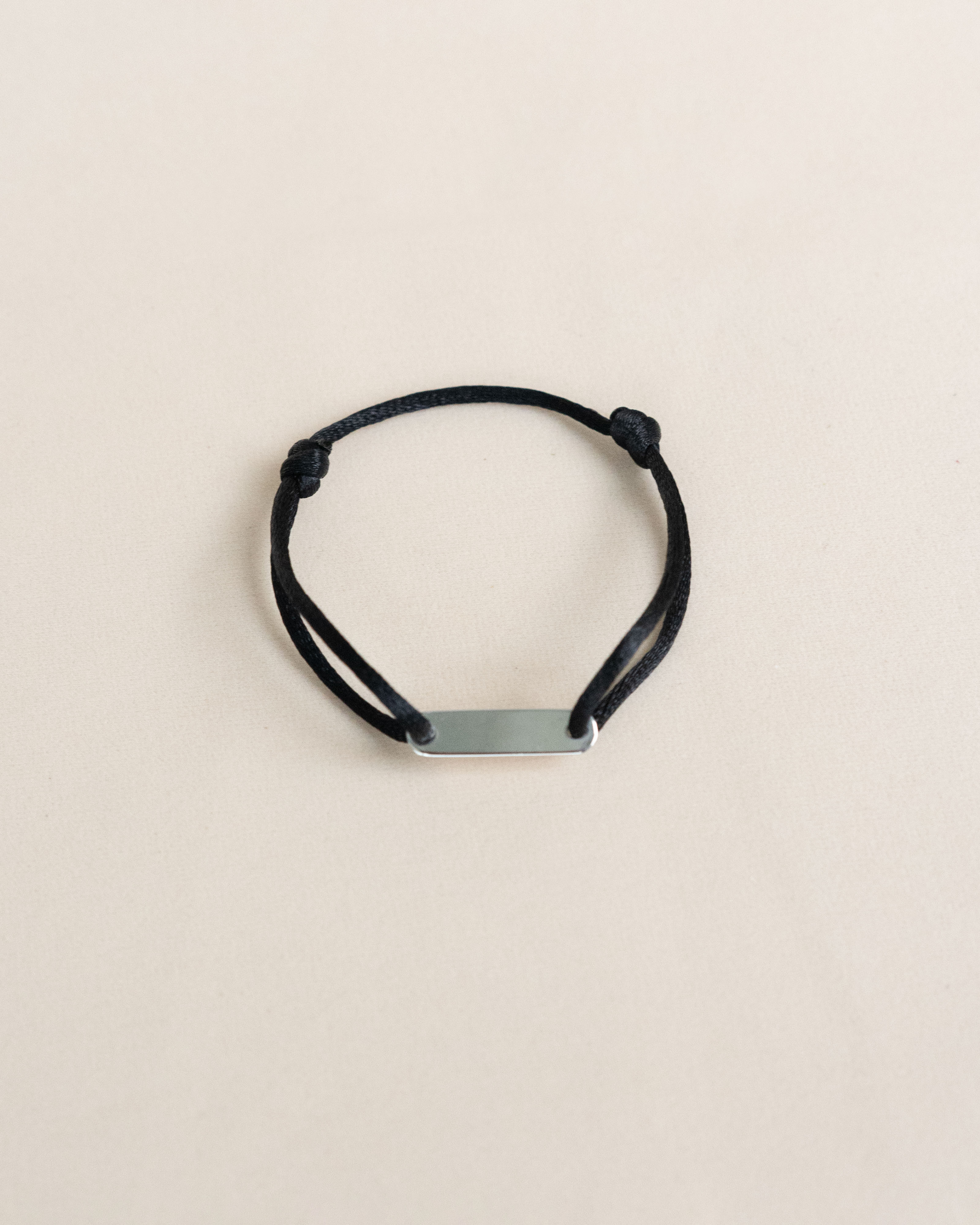 Name-Tag Satin Cord Bracelet