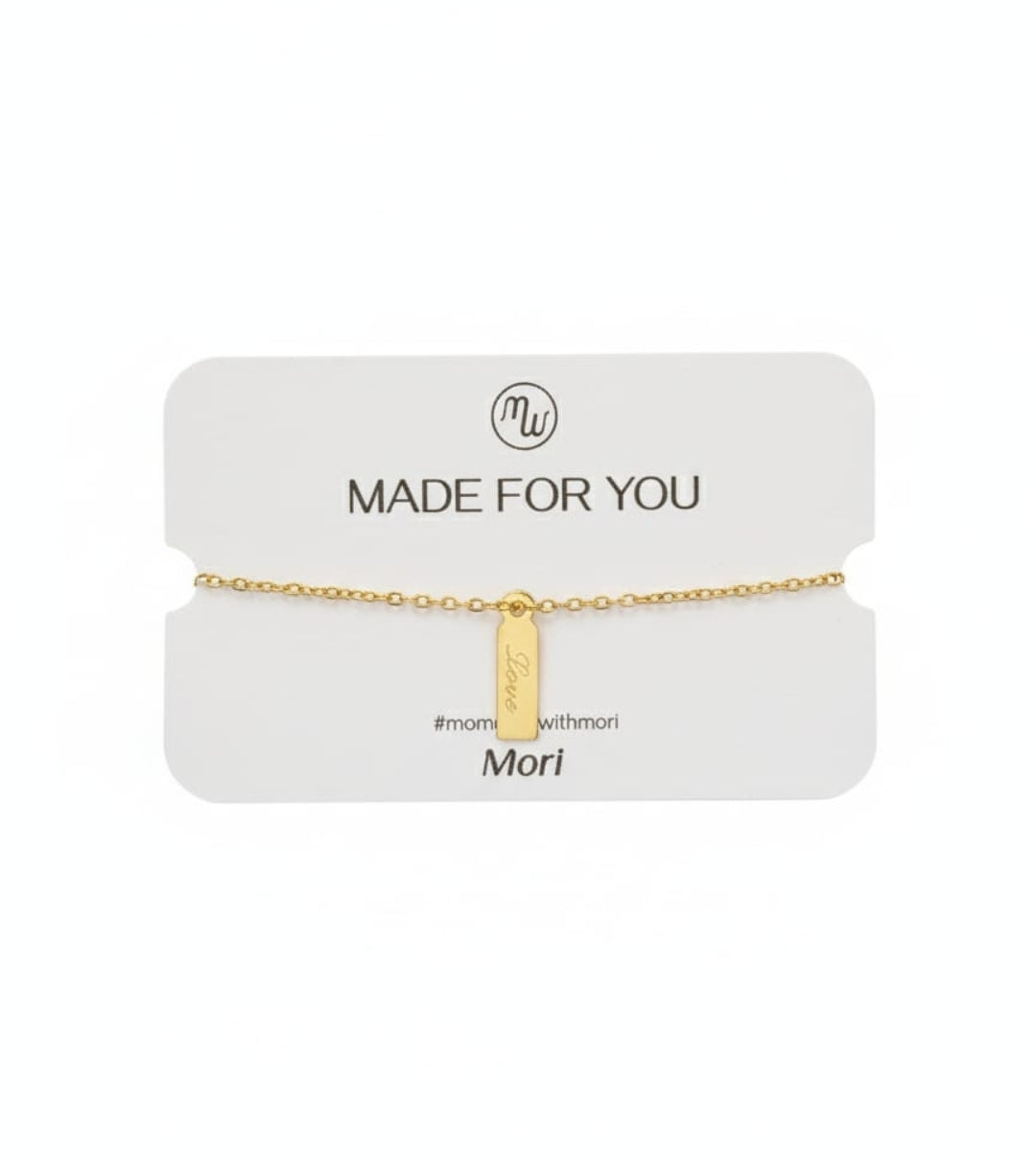 Silver Sterling Gift-Tag Chain Bracelet