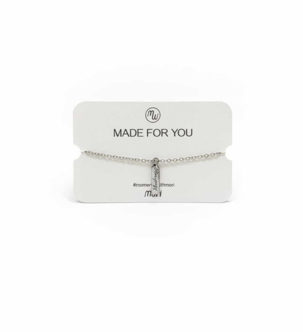 Silver Sterling Gift-Tag Chain Bracelet