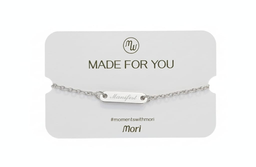 Sterling Silver Name-Tag Chain Bracelet